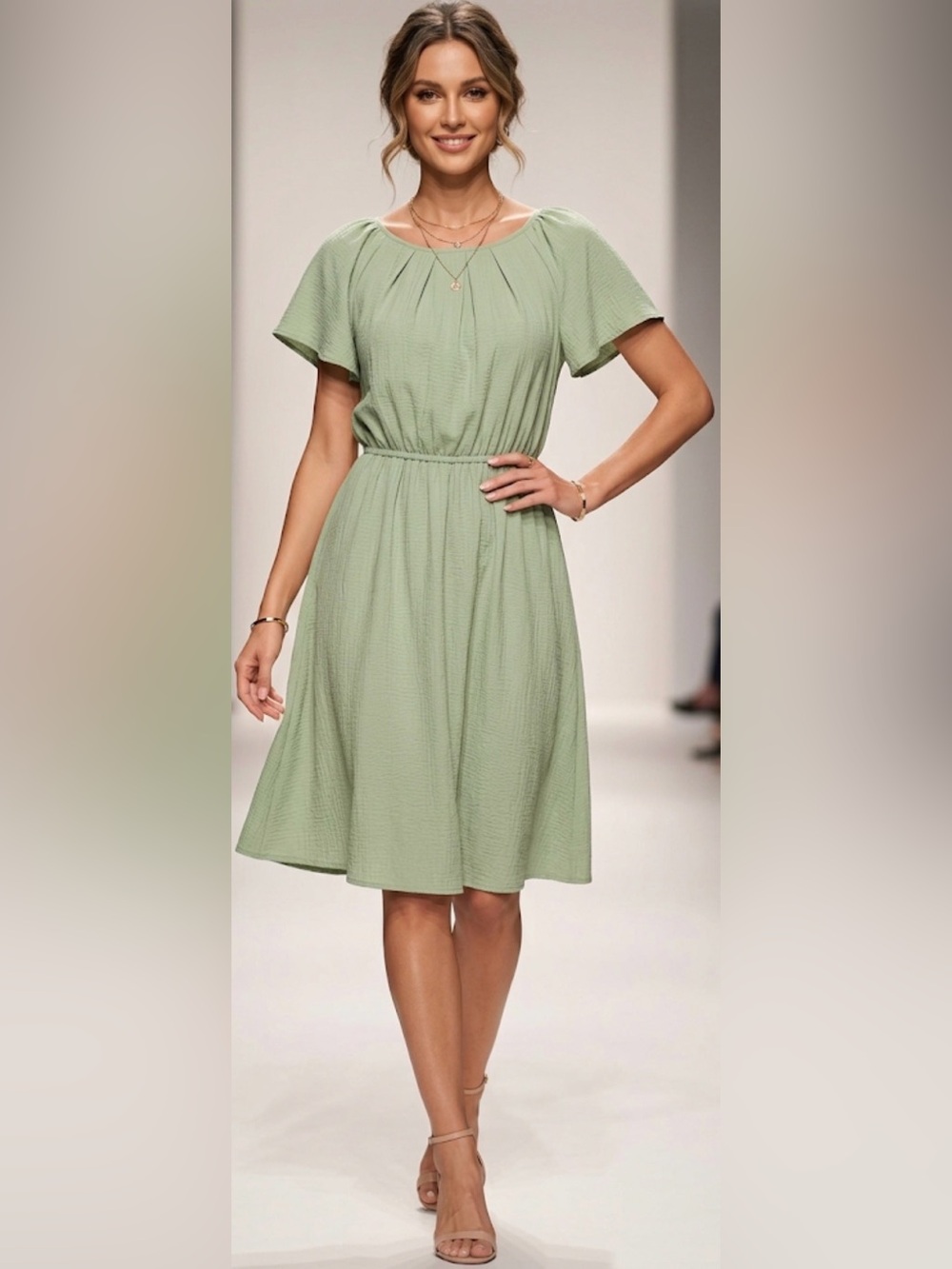 NWT - Hem & Thread 100% Viscose Dress